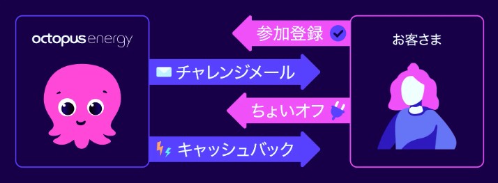 オクトパスエナジーのメリット:節電チャレンジで電気代から割引